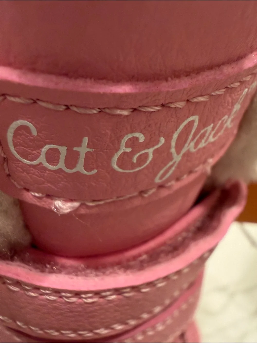 Cat & Jack Pink Winter Boots Waterproof, Size 8 Toddler Girl